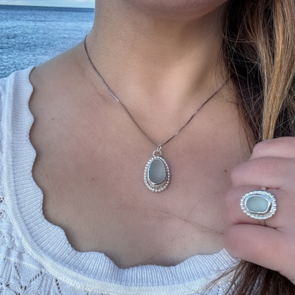 Calm Waters Sea Glass Pendant