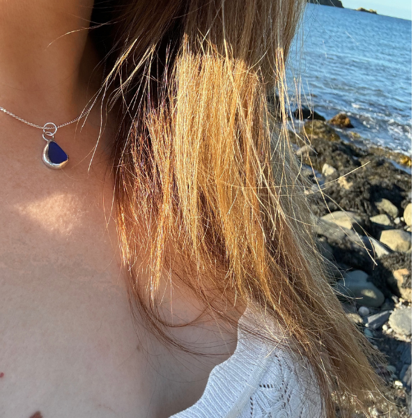 Tidal Calm Sea Glass Necklace