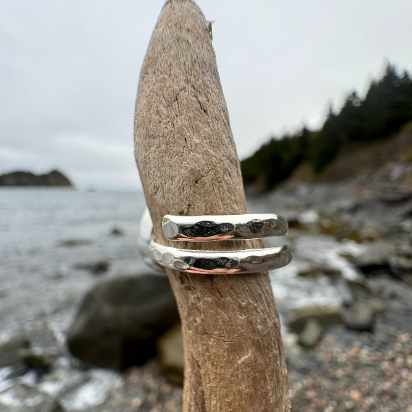 Go with the Flow Adjustable Sea Glass Ring