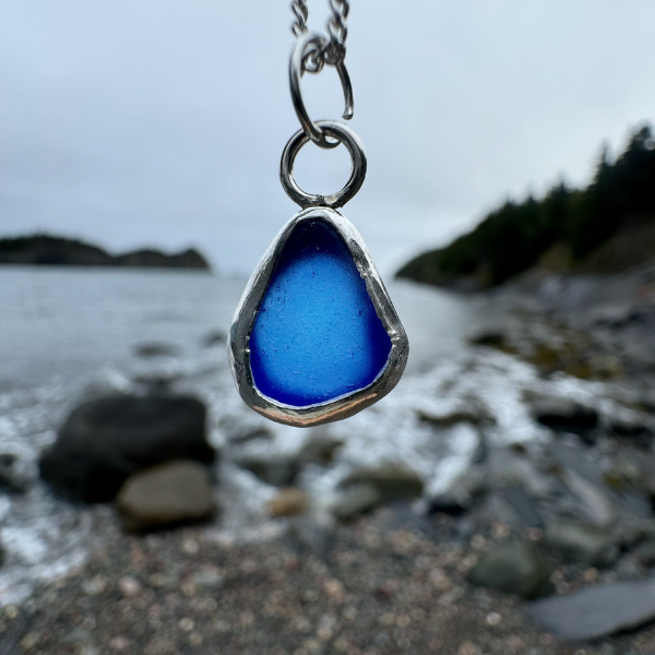Tidal Calm Sea Glass Necklace