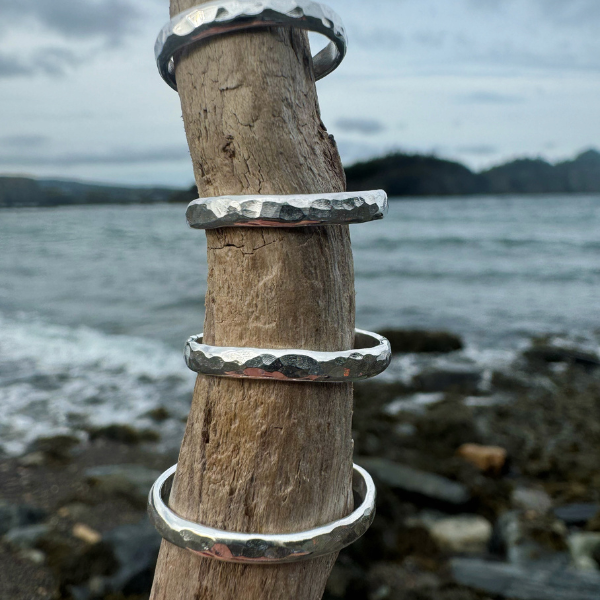 Sterling Sea Stacking Ring